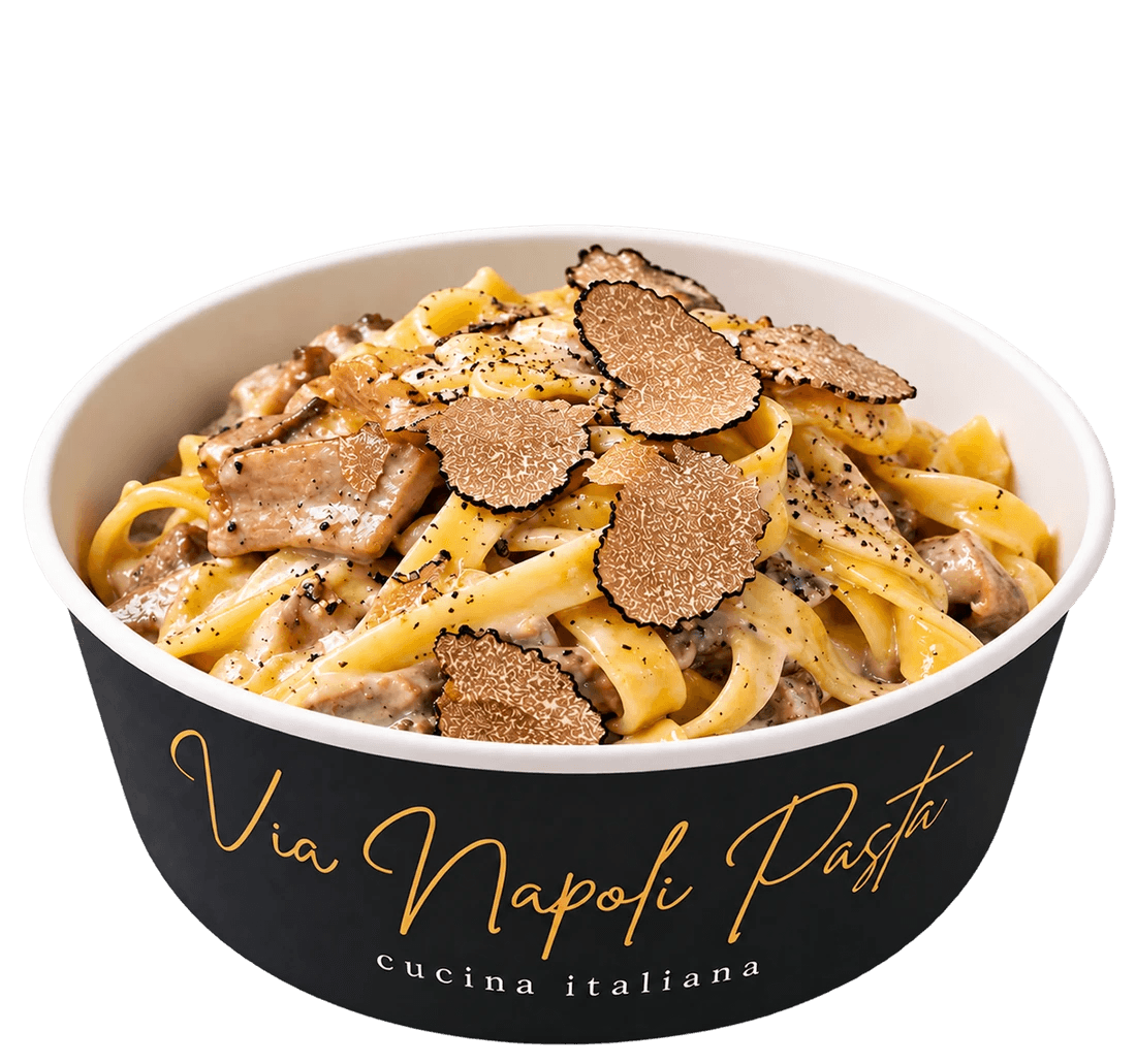 La Diva Tartufata: tagliatelle met verse zwarte truffel